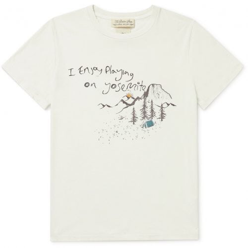 Tシャツ(半袖/袖なし) L'Appartement REMI RELIEF Yosemite T-sh Remi Relief Yosemite Printed T-Shirt in White : UK Outlet at SEIKK